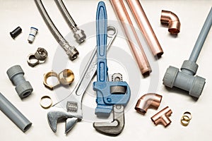 Selection of Plumbers Tools and Plumbing Materials