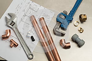 Selection of Plumbers Tools and Plumbing Materials
