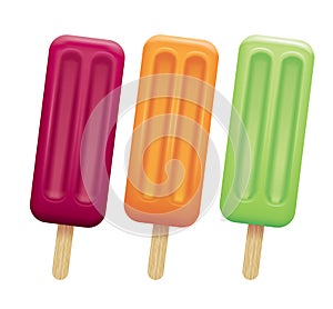 Selection of popsicles.