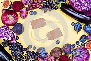 Selection of purple foods