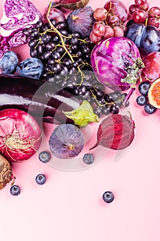 Selection of purple foods