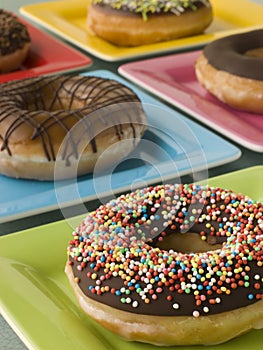 Selection Of Ring Doughnuts