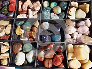 Selection of of semiprecious gemstones