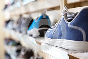 Selection of Summer Season Footwear in Retail Shop