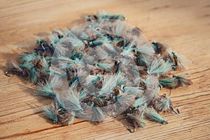 A selection of Traditional Trout Fishing Flies