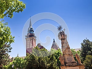 Selective blur on the Subotica City Hall, in Serbia, during a sunny summer afternoon. Called Gradska Kuca