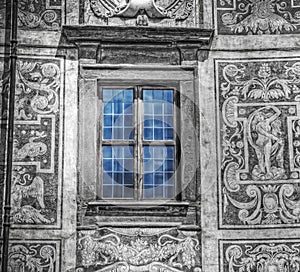 Selective desaturation of a blue window