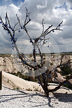 Selective focus and depth of field in touristic scenery.