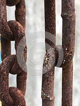 Selective Focus on the Rusty Chain