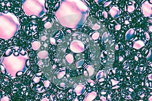 Selective focus soap bubbles