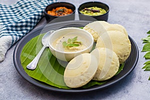 selective focus of South Indian famous food \