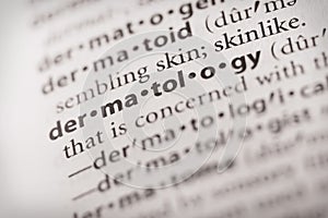 Dictionary Series - Word Dermatology photo