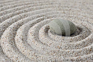 Selective focus of zen stone