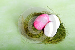 Selective pink egg in white ones