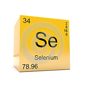 Selenium chemical element symbol from periodic table