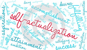 Self-Actualization Word Cloud photo