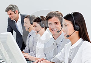 Self-assured customer service representatives photo