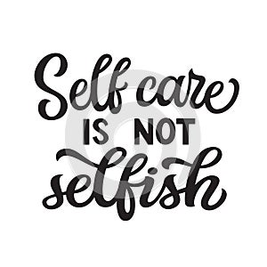 Self care lettering