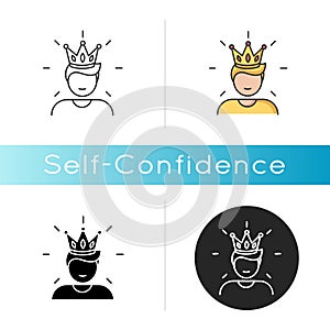 Self confidence icon photo