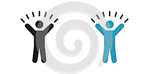 Self confidence icon vector