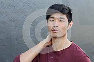 Self-confident male with a nice look