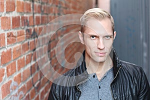 Self-confident male with a nice look