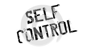 Self Control rubber stamp