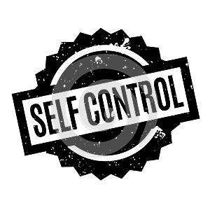 Self Control rubber stamp