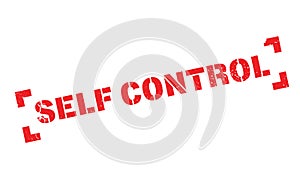 Self Control rubber stamp