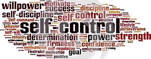 Self-control word cloud