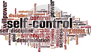 Self-control word cloud