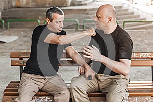 Self defense techniques against a gun