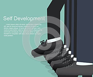 Self-Developmen - Businessman Step Career