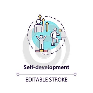 Self development concept icon