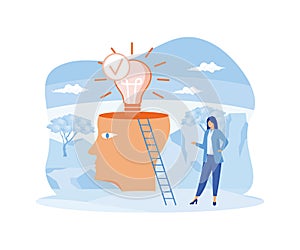 Self development and management. Education and personal growth concept.