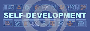 Self-development word concepts banner