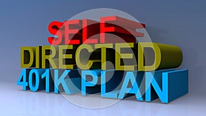 Self directed 401k plan on blue