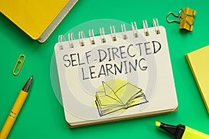Self-Directed learning is shown using the text