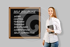 Self discipline concept.