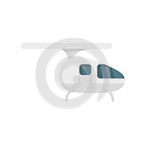 Self driving air taxi icon flat isolated vector