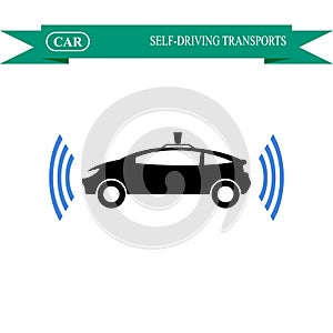 Self-driving car icon