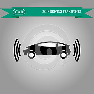 Self-driving car icon