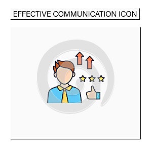 Self efficacy color icon