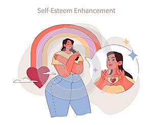 Self-Esteem Enhancement concept. photo