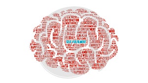 Self-fulfilment animated word cloud