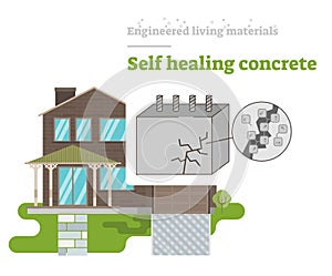 Self Healing Concrete - Engineered Living Material