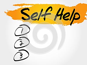 Self Help blank list