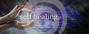 Self Help Healing Word Cloud