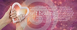 Self Help Healing Word Cloud