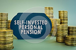 Self-Invested Personal Pension SIPP on the black plate.